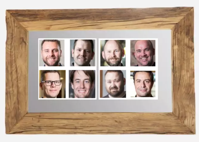 Asbjørn Alexander Fellinghaug, Arve Skogvold, Ivar Katmo, Thomas Nesser, Anders S Pedersen, Sebastian Roll, Kenneth Aamodt og Jonas Helgemo